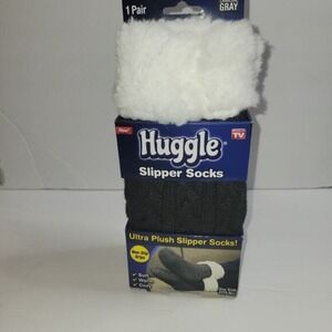 Huggle® Slipper Socks "Premium Fleece & Non-Slip Grips" As See On TV One Size